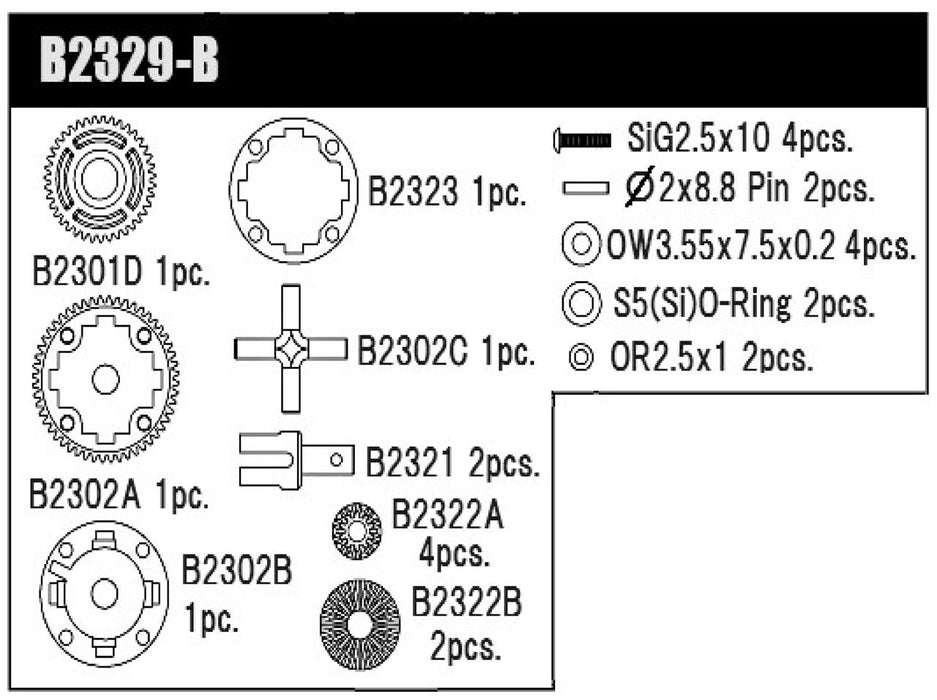 MSB1 Gear Diff Kit V2