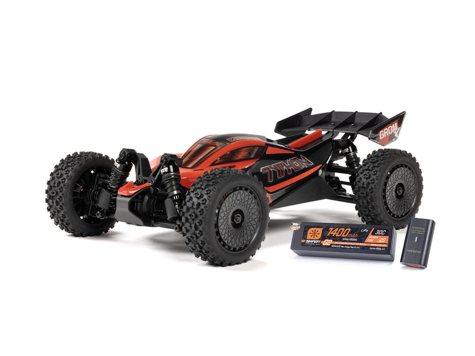 Typhon Grom 223S BLX 4x4 1/with Battery/Charger - Red