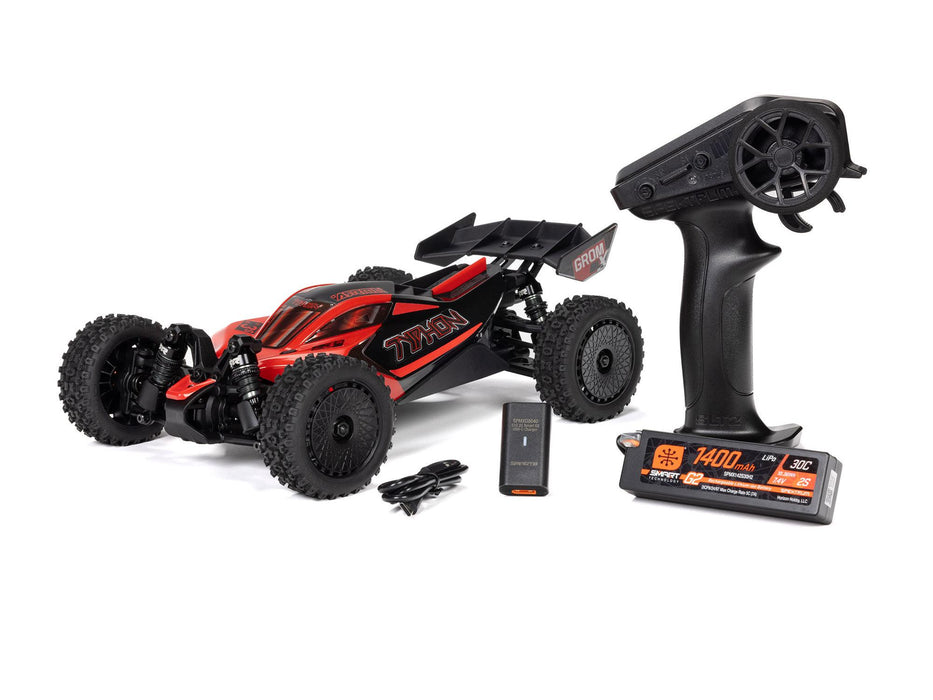 Typhon Grom 223S BLX 4x4 1/with Battery/Charger - Red