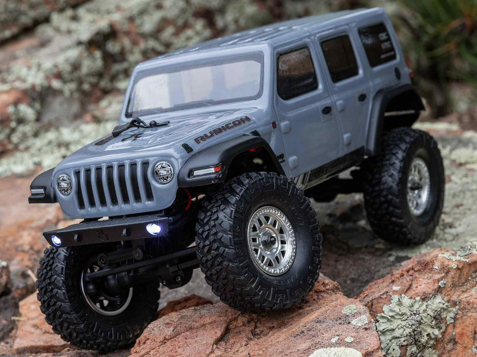 SCX24 Jeep Wrangler JLU 1/24th 4WD Rock Crawler - Silver *