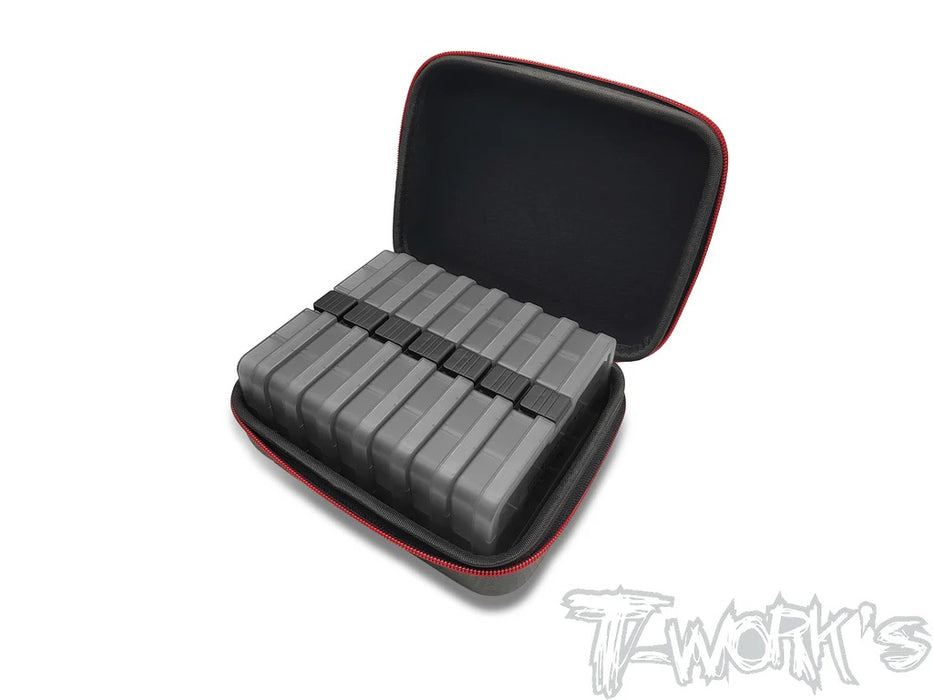 Compact Hard Case with 7pcs of 10 Case Hardware Storage Boxes