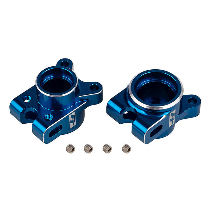 RC10B7 Rear Hub Set Blue Alu