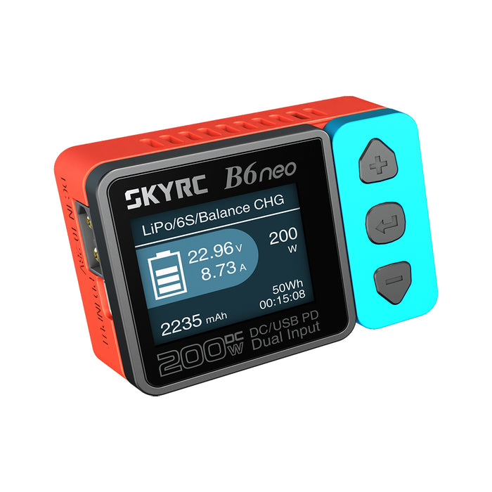 B6neo DC Charger - Red/Blue