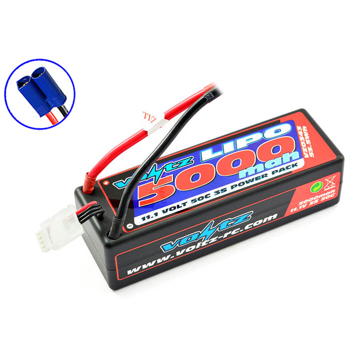 5000mah Hard Case 11.1V 50C 3S Lipo Battery Stick Pack EC5