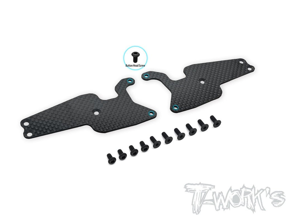 RC8BT3.2 Graphite Front A-Arm Stiffeners 1.5mm